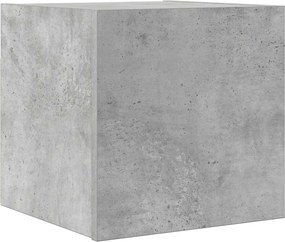 vidaXL Dulap TV montaj pe perete, gri beton, 30,5x30x30 cm
