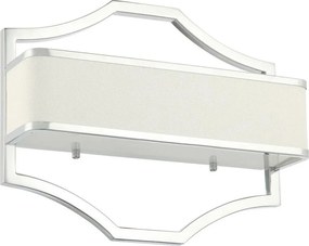 Open Design OR84504 - Aplica de perete GERDO, 2xE14, 12W, 230V, crom lucios/alb