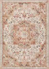 Covor antiderapant Songmics Vintage, 120x170 cm, lavabil la masina, poliester, cappuccino