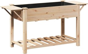 vidaXL Vază pentru Grădină Bej 155 x 59 x 76,5 cm Lemn de Brad Solid