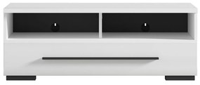Comoda TV FEVER WHITE Alb, alb lucios insertie negru, 50 cm, 100 cm, 37 cm, Comoda TV 500_RTV1S_3_10