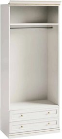 Dulap lemn masiv Vanna II cu Sertare, 100,4 × 62,5 × 245,8 cm