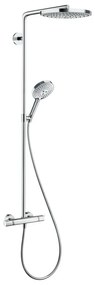 Coloana de dus cu termostat Hansgrohe, Raindance Select S240, crom