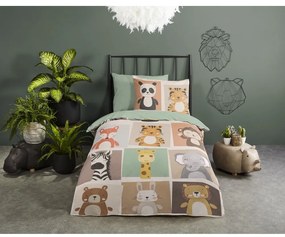 Lenjerie de pat pentru copii din microfibră pentru pat de o persoană, extinsă 140x220 cm Ranger – Good Morning