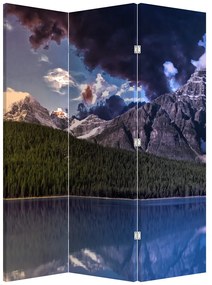 Paravan - Lac și munți (126x170 cm)
