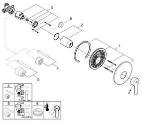 GROHE START 32590002 - baterie de duș, crom lucios