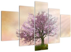 Tablou - Copacul înflorit în deal (150x105 cm)