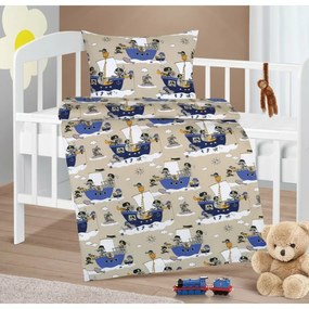 Bellatex Lenjerie de pat din bumbac Agata Sailoralbastru 90 x 135 cm, 45 x 60 cm