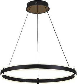 Brilagi-LED Lustră suspendată pe cablu, reglabilă (dimmer) CIRCLE LED/85W/230V 3000-6500K neagră + telecomandă