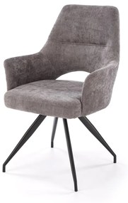 Scaun rotativ K542 stofa gri