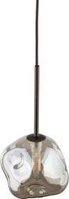 Brilagi - Lustră suspendată pe cablu VULCANO 1xG9/8W/230V, diam. 15 cm, bronz/bej fumuriu