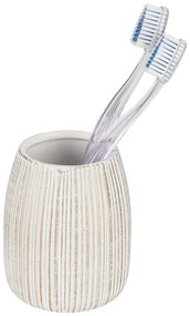 Suport pentru periuța de dinți alb-auriu din ceramică Pascoli – Wenko