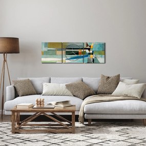Tablou - Abstract (cu ceas) (90x30 cm)