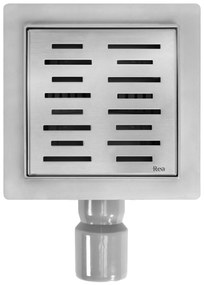 Rigola dus REA LINE 150x150 Nickel Brush