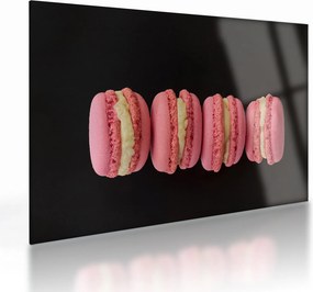 Tablou pe sticlă cu macarons (70x50 cm)