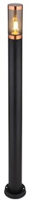 Lampă de exterior Globo 3159BC BOSTON 1xE27/23W/230V IP44 110 cm negru/cupru