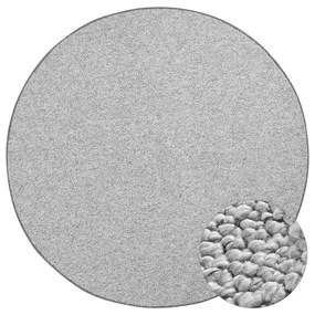 Covor gri rotund ø 200 cm Wolly – BT Carpet