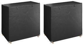 vidaXL Huse balansoar 2 buc, 8 ocheți 125x90x135/165 cm, polietilenă