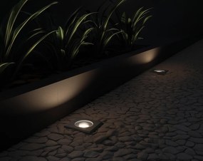 Spotlight exterior pentru sol negru pătrat reglabil IP65 - Delux