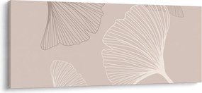 Tablou - Frunze bej N⁰6 (120x50 cm)
