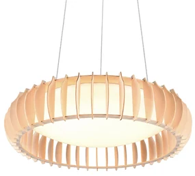 Lampă suspendată scandinavă bej, cu LED inclus - Monte