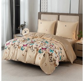 Lenjerie de pat din microfibra flanel VIVA BUTTERFLY crem Dimensiune lenjerie de pat: 70 x 90 cm | 140 x 200 cm