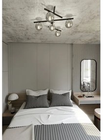 Plafonieră SMART 5xE14/10W/230V negru/gri