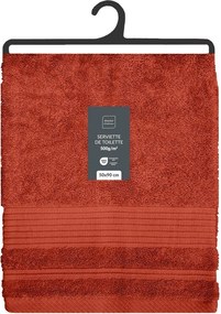 Prosop cărămiziu din bumbac din frotir 50x90 cm Tendresse – douceur d'intérieur