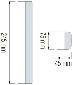 Lampa Exit LED 13W Horoz, 26 leduri, IP20, autocolant inclus
