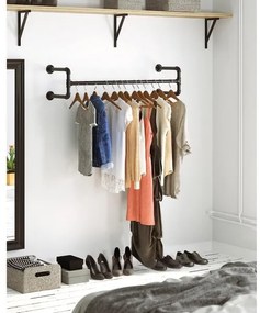 Set 2 buc. cuier de perete pentru umerașe LINEA, negru