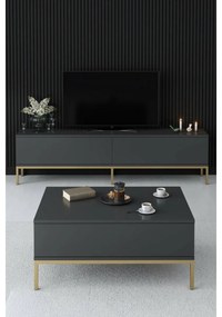 Măsuță de cafea Lord Anthracite and Gold