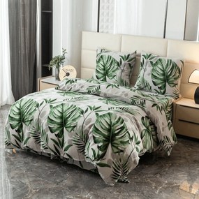 Lenjerie cocolino SINERO verde Dimensiune lenjerie de pat: 70 x 80 cm | 140 x 200 cm