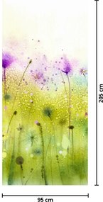Fototapet pentru ușă - Flori de câmp (95x205cm)