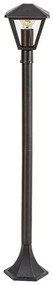 Stalp mediu pentru iluminat exterior design modern IP44 Paravento negru