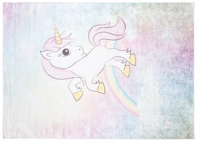 Covor colorat pentru copii cu motiv de unicorn Lăţime: 120 cm | Lungime: 170 cm