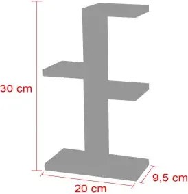 Etajera flori din lemn, Homs seria wood, Natur, 30 x 20 x 9.5 cm,700137