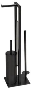 WENKO 25400100 - Perie WC RIVALTA 18x70 cm neagră