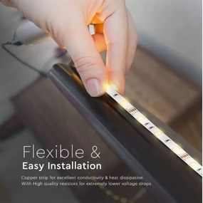 Bandă LED RGB 2x5m LED/4,8W/230V + telecomandă