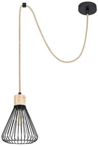 Rabalux Farfalle lampă suspendată 1x40 W negru 3148