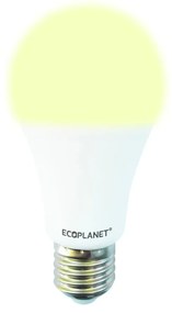 Set 3 buc - Bec LED Ecoplanet, E27, 9W, 75W, 855 LM, F, lumina calda 3000K, Alb, Mat Lumina calda - 3000K, 3 buc