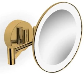 Stella oglindă cosmetică 20x20 cm rotund cu iluminare auriu 22.00230-G