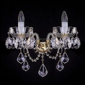 Aplica de perete cu 2 brate Cristal Bohemia Exclusive Milda II WL