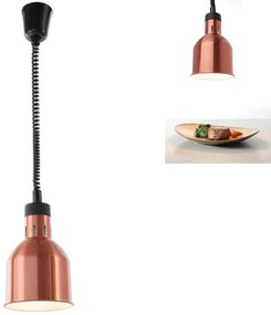 Lampa de incalzire cilindrica, finisaj cupru ø175x(H)250