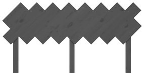 Tablie de pat, gri, 159,5x3x80,5 cm, lemn masiv de pin Gri, 159.5 x 3 x 80.5 cm, 1