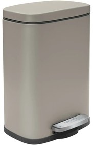 Coș de gunoi cu pedală soft-close Spirella Akira 12 l, gri-maro mat, 12 l