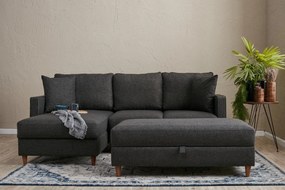 Canapea de colț Eva Left - Anthracite