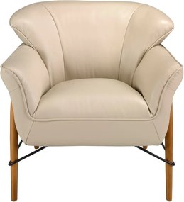 Fotoliu design LUX cu tapiterie din piele Sand