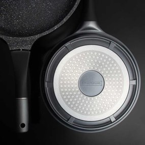 Set oale si tigai Royalty Line RL-ES1014M, Aluminiu turnat, 14 piese, Acoperire marmura, Argintiu