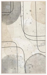 Covor gri/crem lavabil 80x150 cm Simple Lines – Mila Home