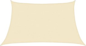 vidaXL Pânză parasolar, crem, 3/4x2 m, HDPE, 160 g/m²